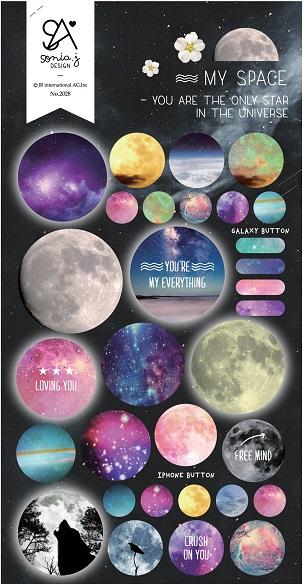 My Space Gel Stickers by BC USA