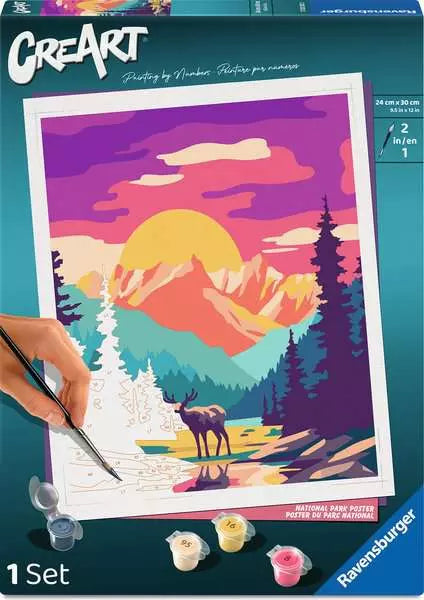 National Park Poster Paint by Number – A2Z Science & Toys