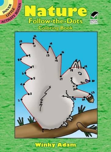 Nature Follow the Dots Coloring Book by Dover Publications