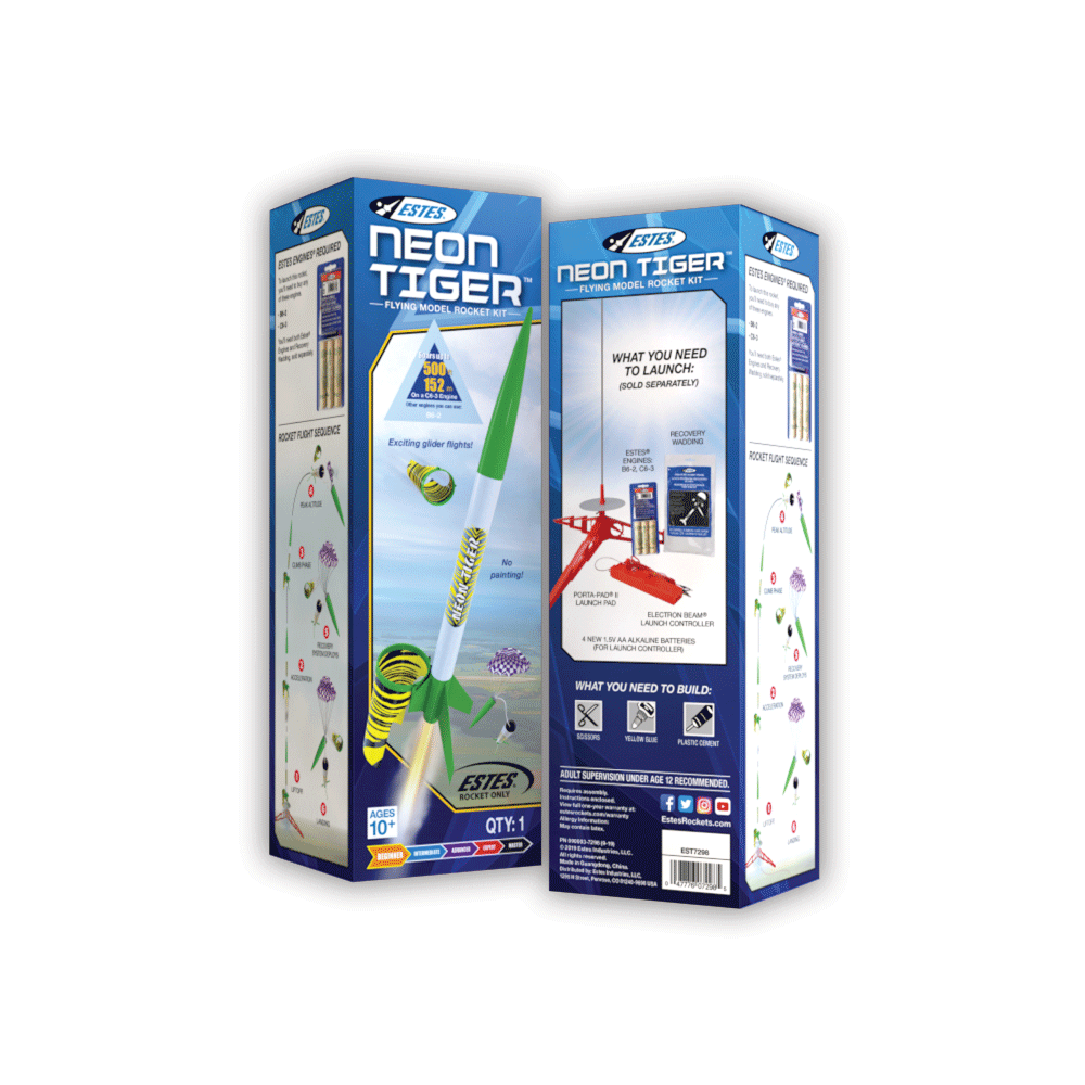 Neon Tiger Beginner Rocket by Estes