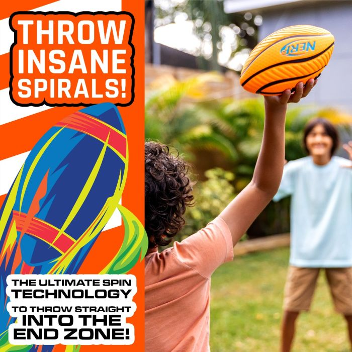 Nerf Spiral Grip Mini Foam Football by Franklin 2