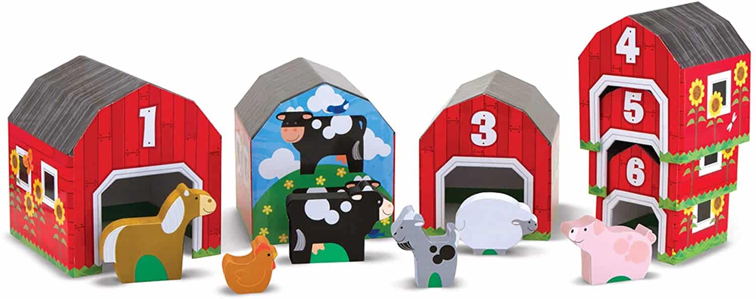 Nesting Sorting Barns Animals by Melissa Doug