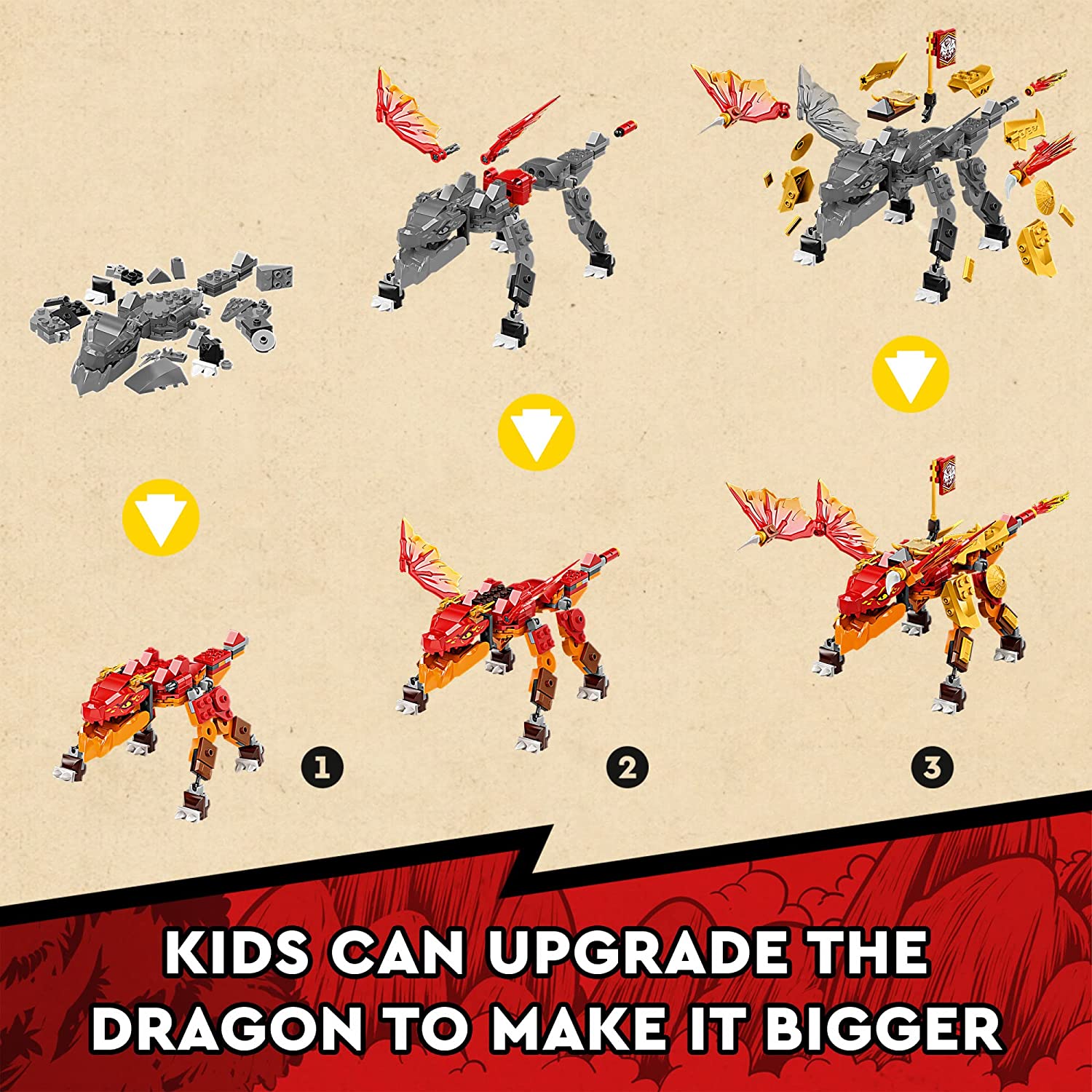 Ninjago Kais Fire Dragon by Lego 2