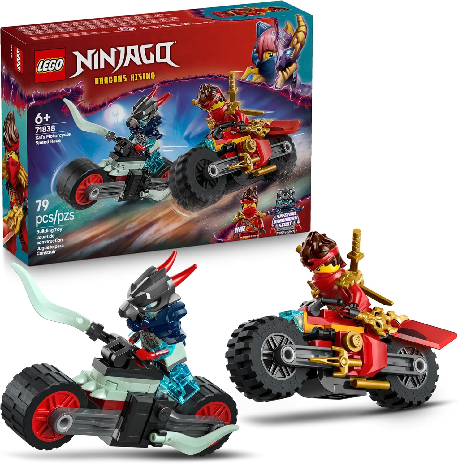 Ninjago Kai's Motorcycle Speed Race-by-Lego