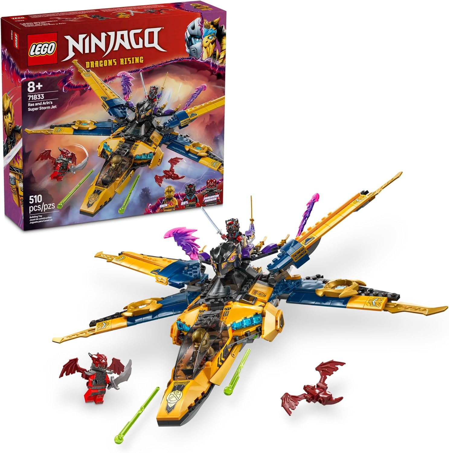 Ninjago Ras and Arin's Super Storm Jet-by-Lego