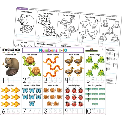 Numbers 1-10 Learning Mat-by-Teacher Created Resources