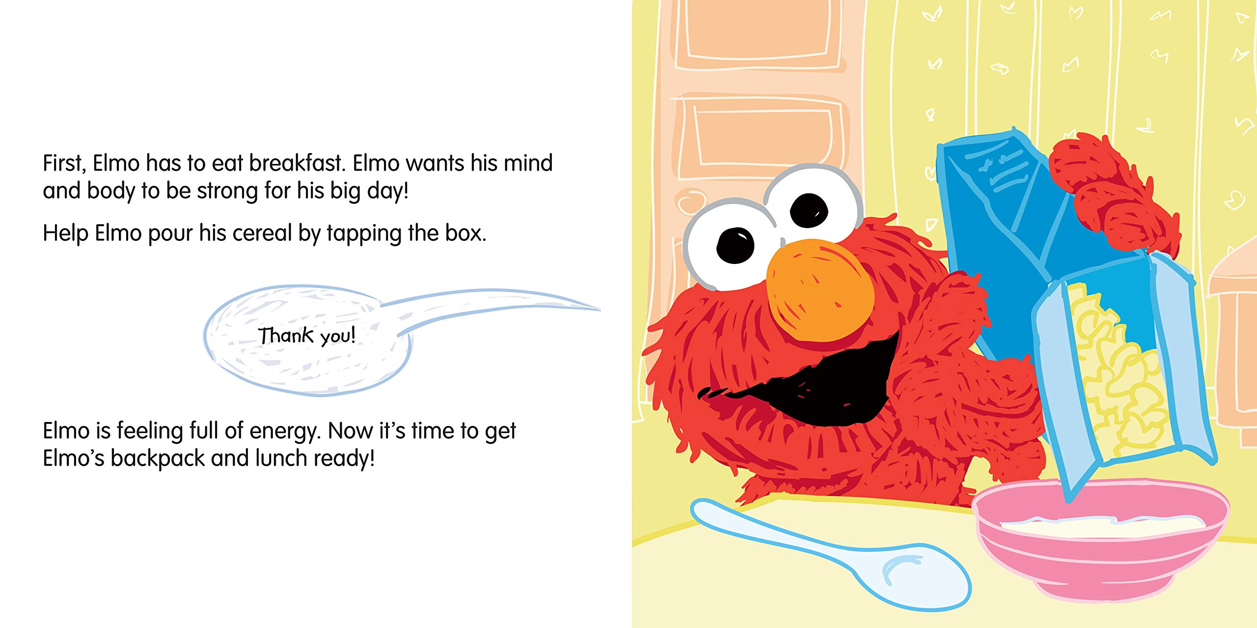 Off to School A Sweet Back to School Adventure with Elmo and Anxiety Relief Book for Toddlers Kids for First Day Jitters by Sourcebooks 3