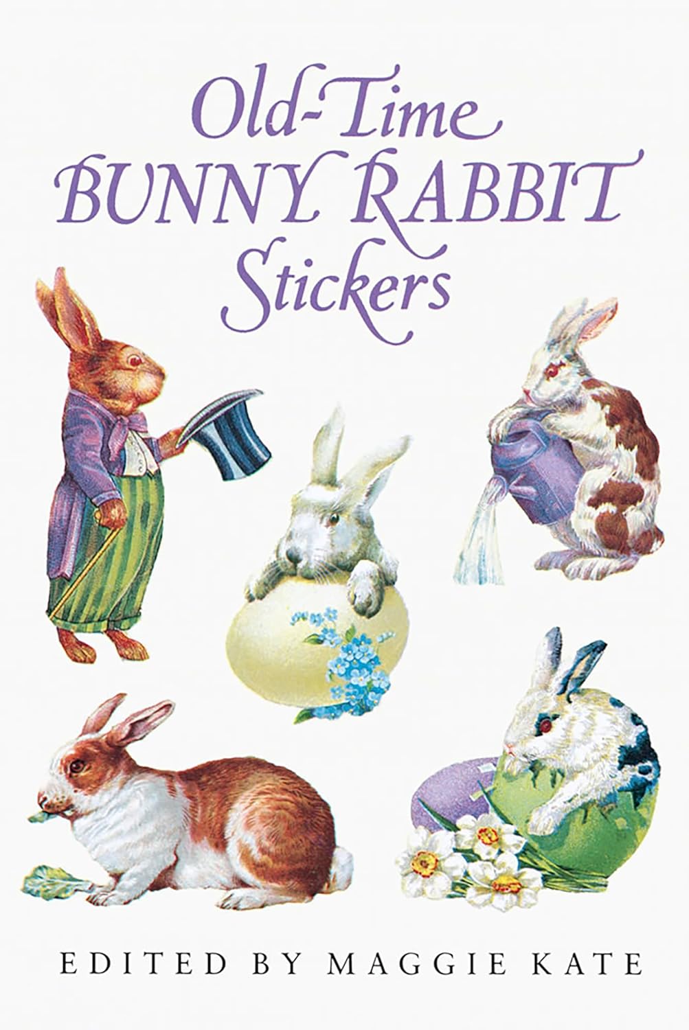 Old-Time Bunny Rabbit Stickers-by-Dover Publications