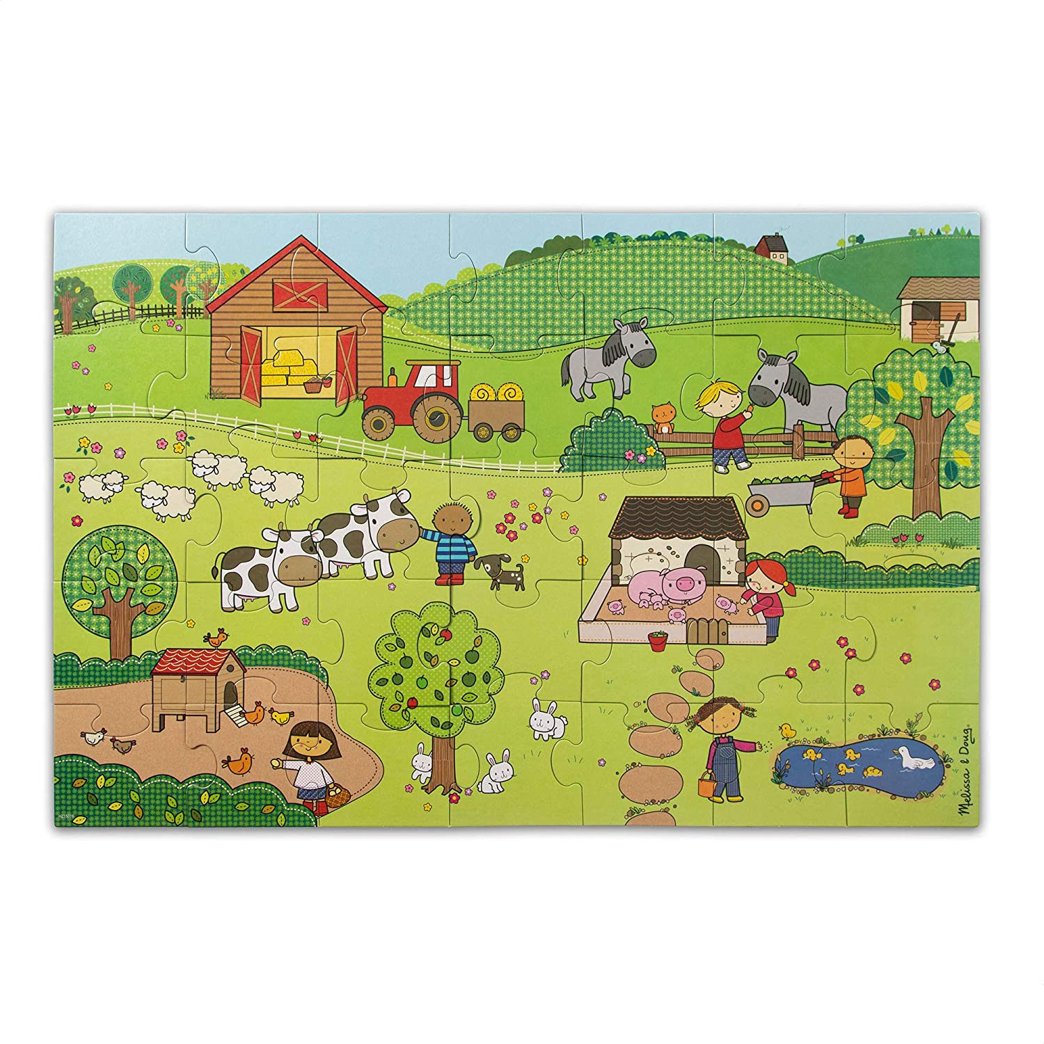 On The Farm Floor Puzzle by Melissa Doug 1