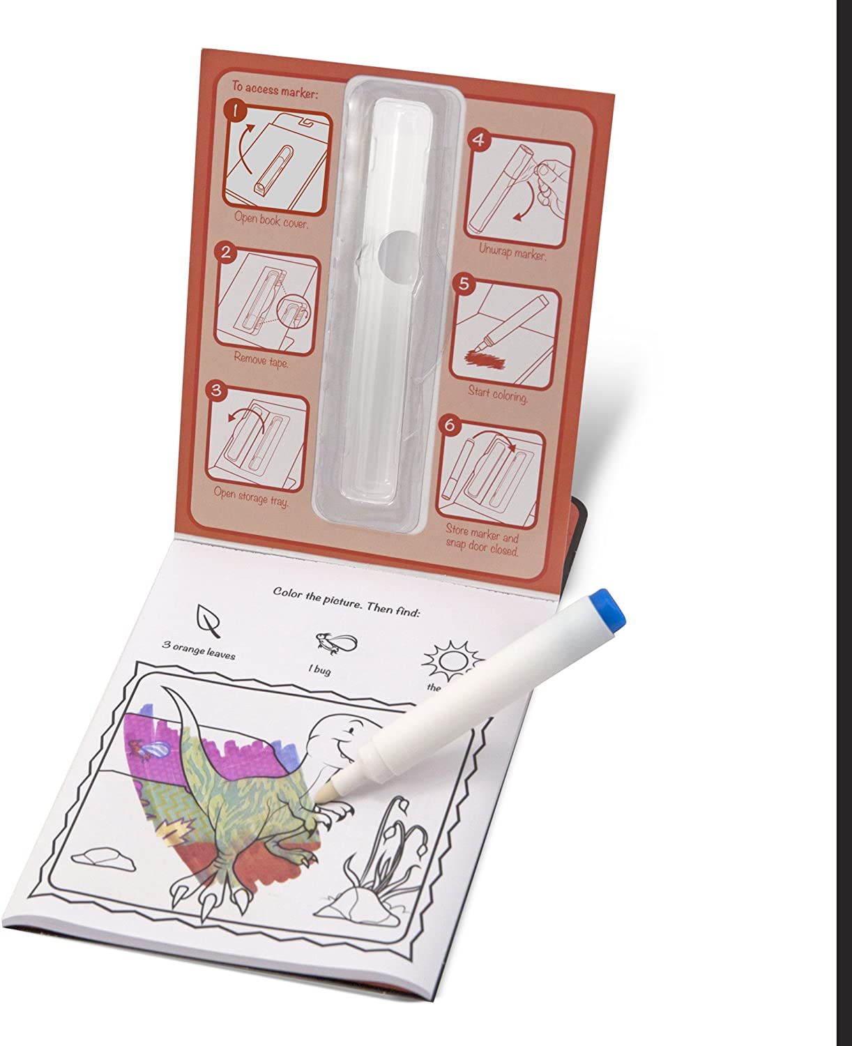 On the Go ColorBlast No Mess Coloring Pad Dinosaurs by Melissa Doug 1