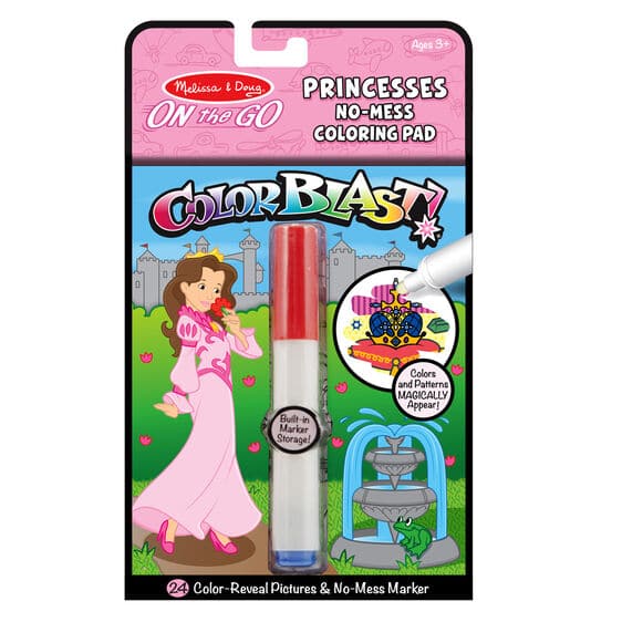 On the Go ColorBlast No Mess Coloring Pad Princess by Melissa Doug