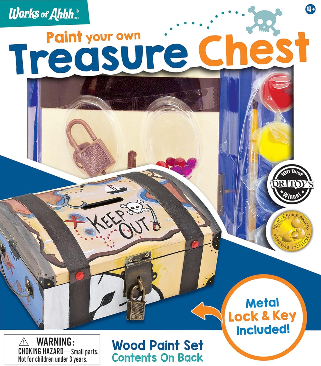 Wooden Treasure Chest Painting Kit by Works of Ahhh!