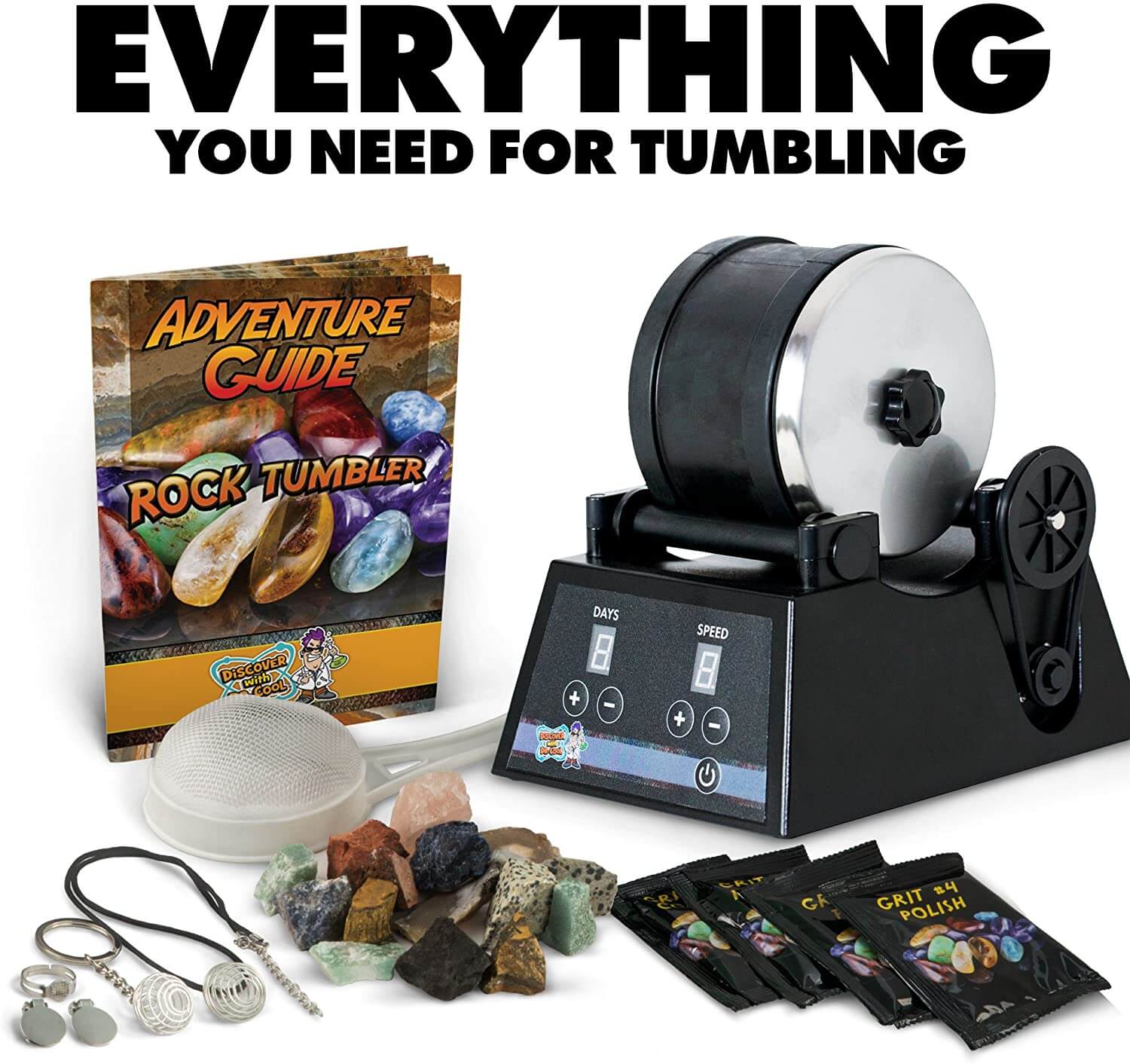 PRO Series Rock Tumbler by Discover With Dr. Cool 2