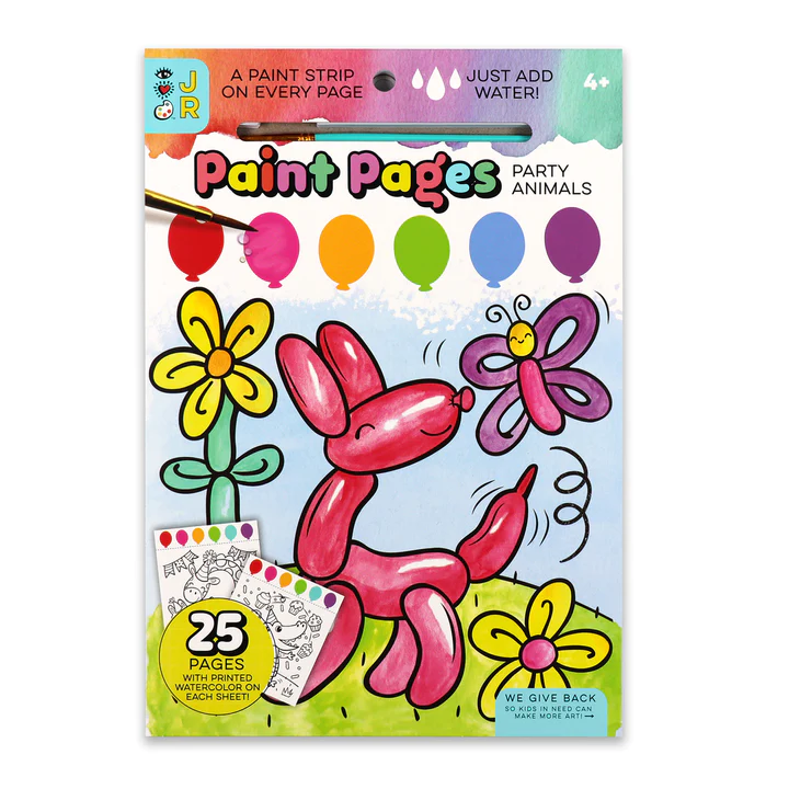 Paint Pages- Party Animals-by-Bright Stripes