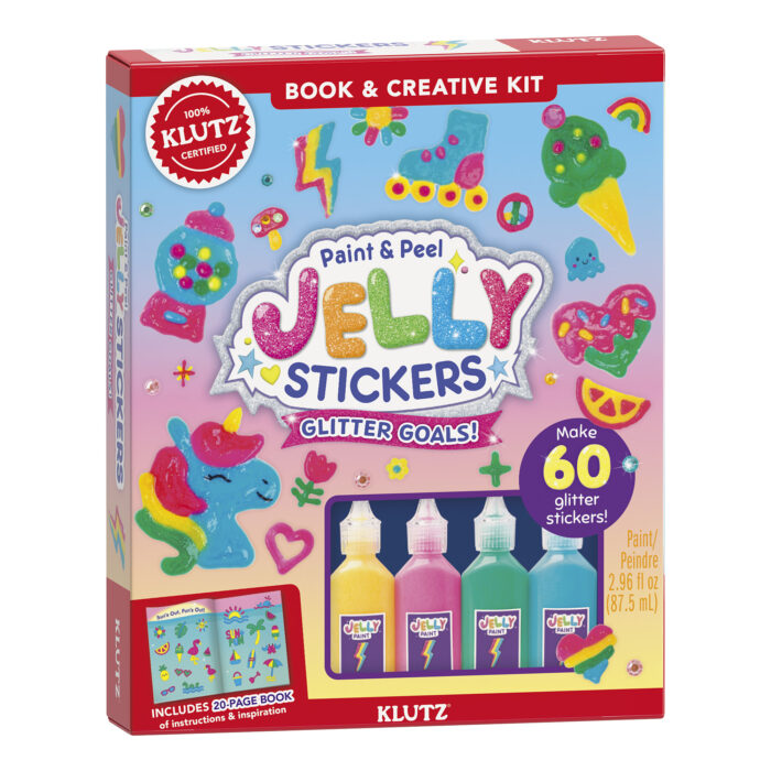 Paint & Peel Jelly Stickers Glitter Goals-by-Klutz