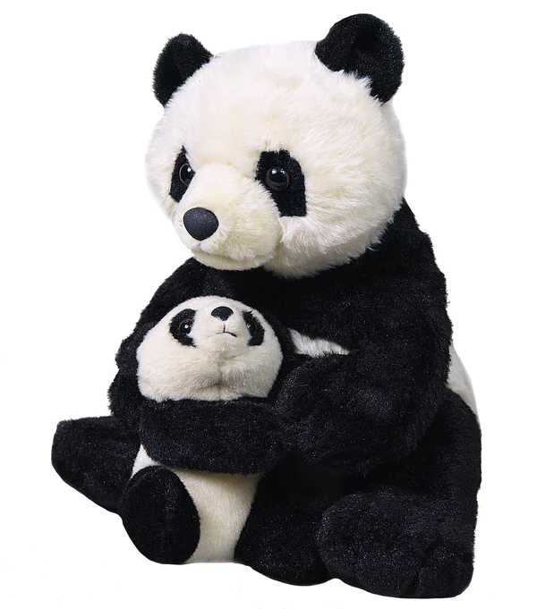 Panda - Mom & Baby 12"-by-Wild Republic