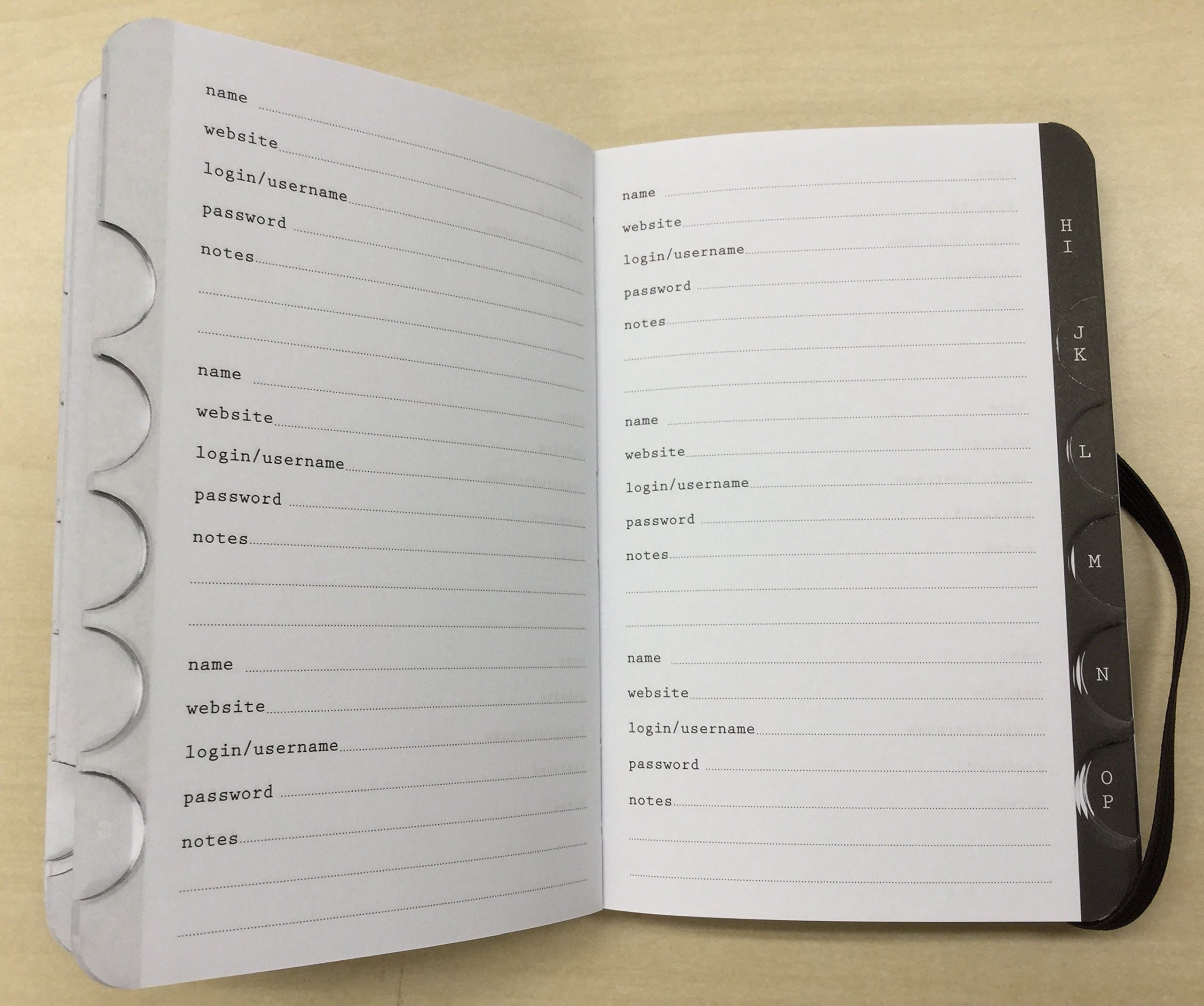 Password Keeper Journal by Galison 2