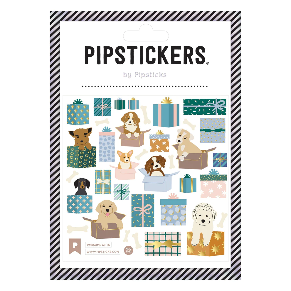 Pawsome Gifts Sticker Sheet-by-Pipsticks