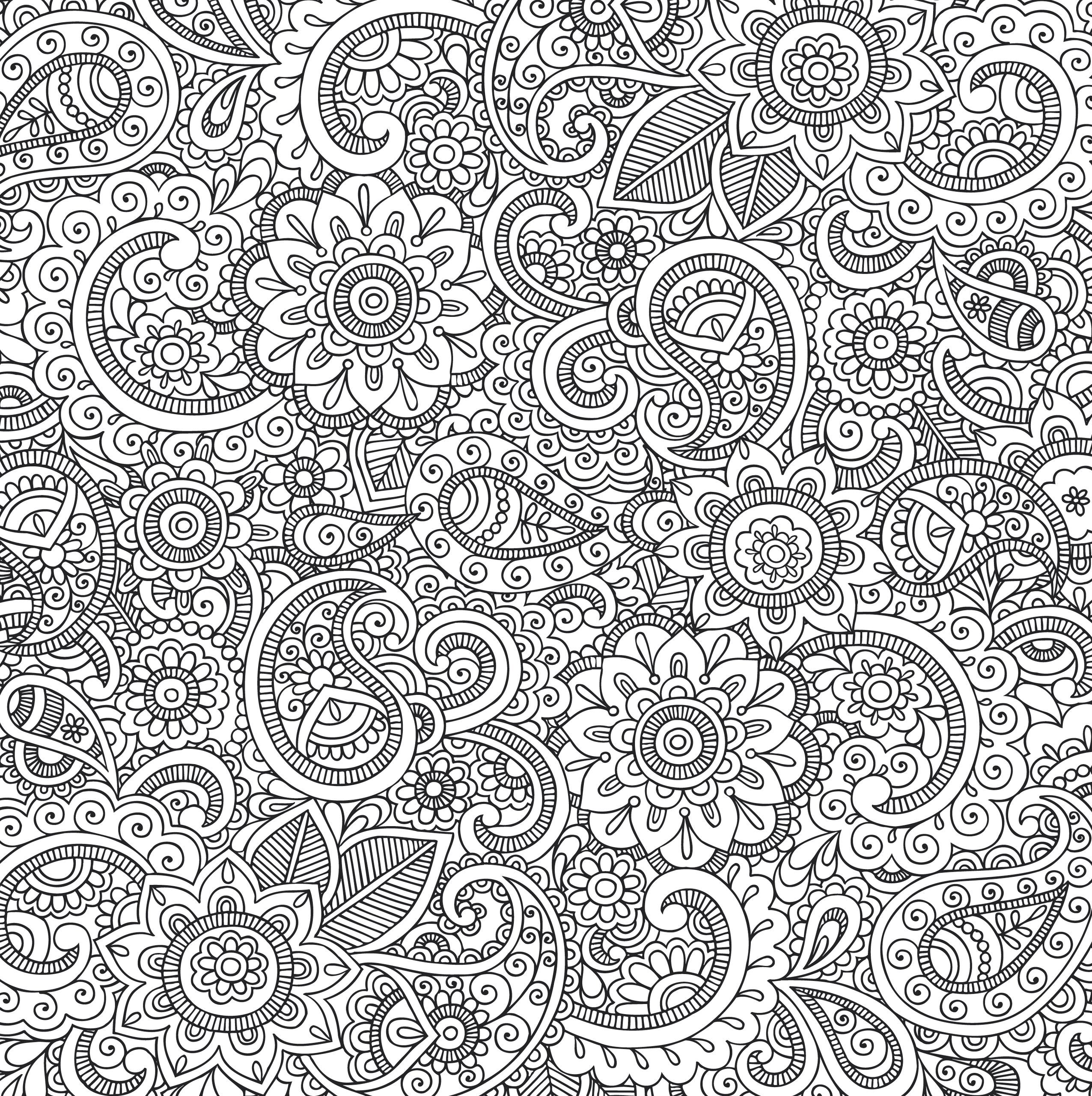 Peaceful Paisleys Adult Coloring Book by Peter Pauper Press 2