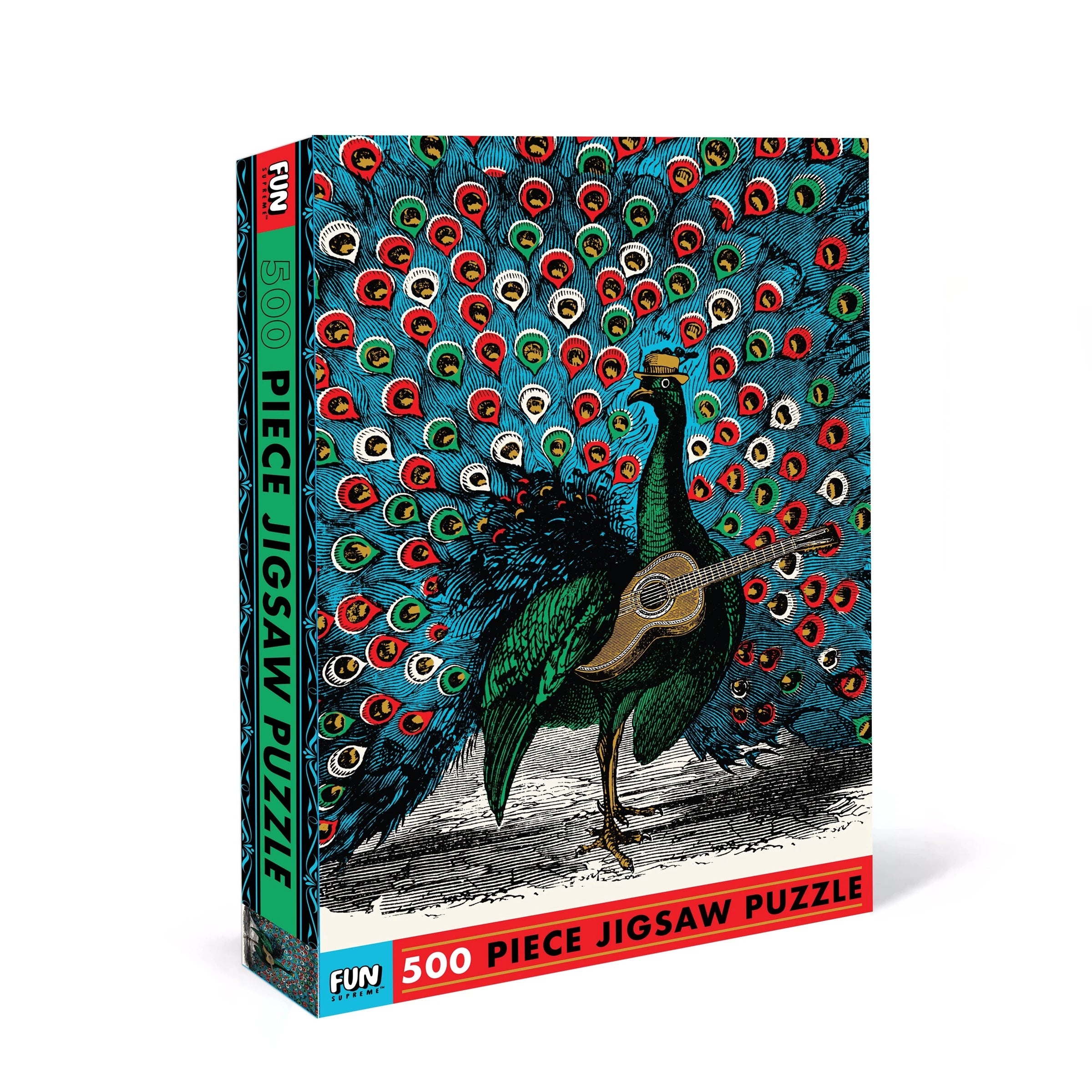 Peacock Strummer 500pc Puzzle by Fun Supreme