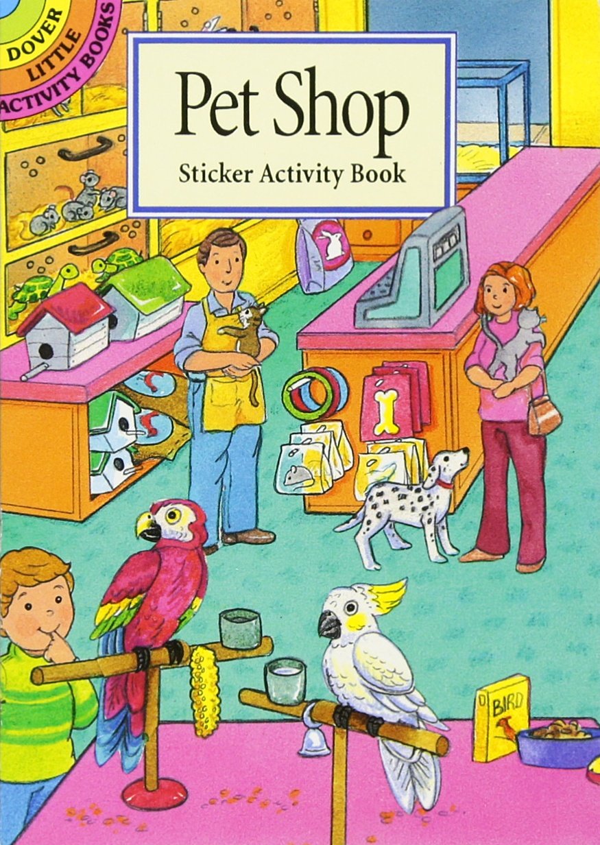 Pet Shop Sticker Activity Book-by-Dover Publications