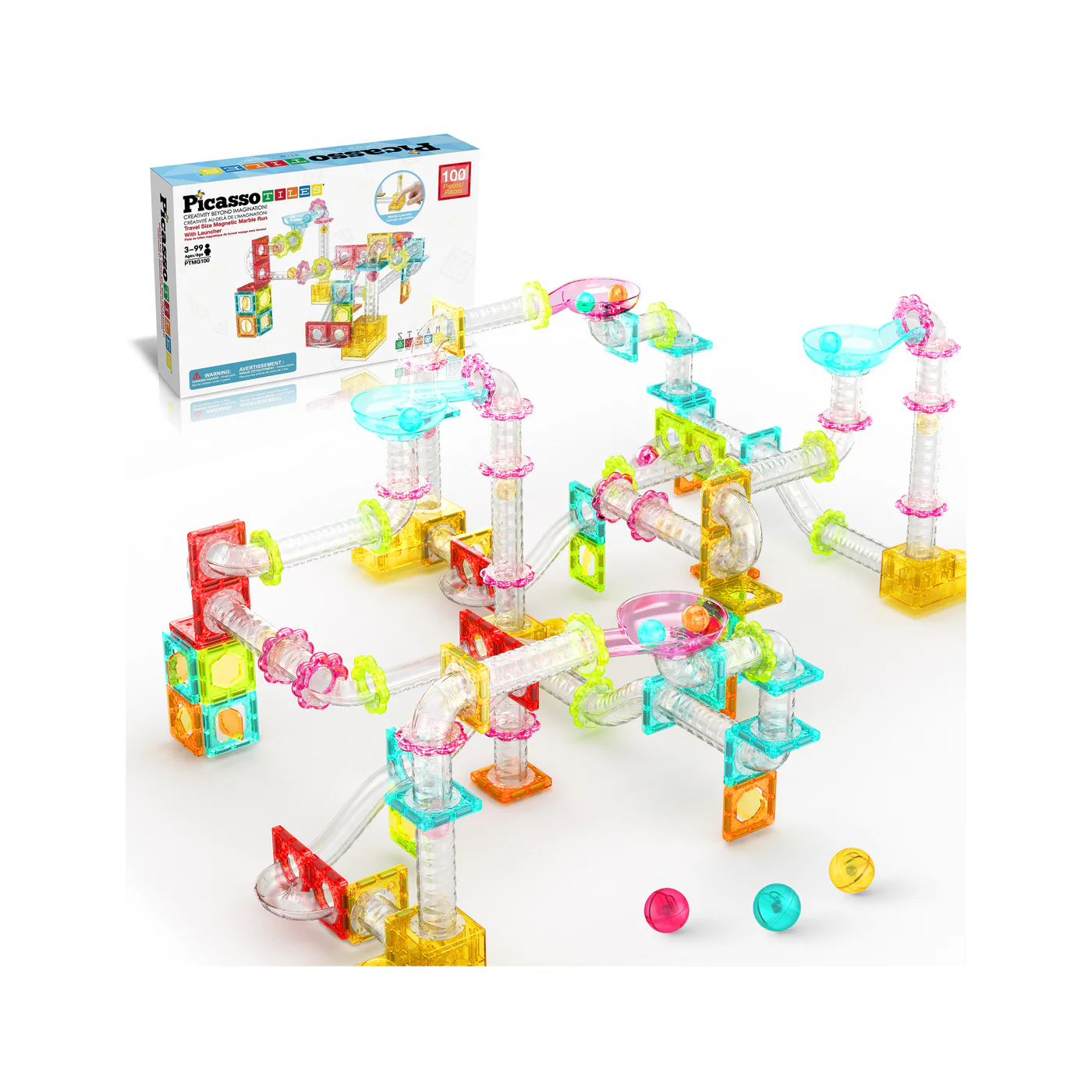 Picasso Tiles Marble Run Building Blocks-by-PicassoTiles