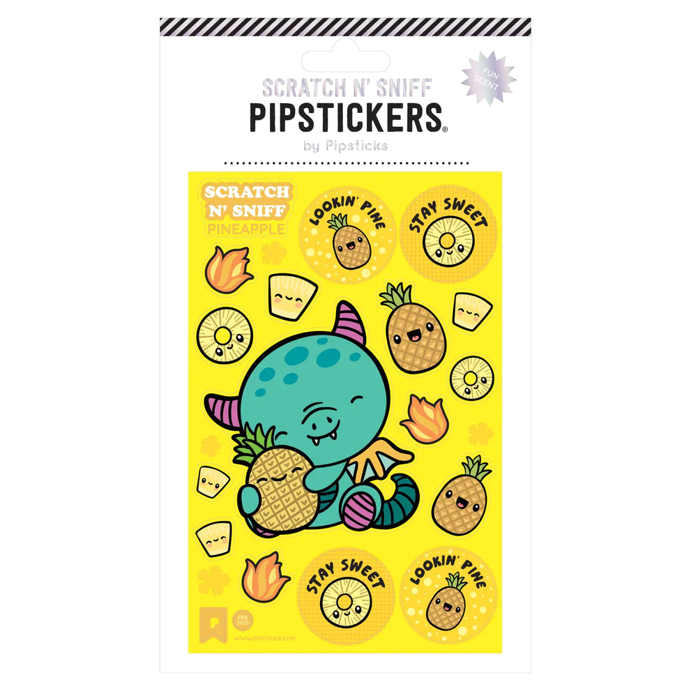 Pineappley Ever After Scratch 'N Sniff Sticker Sheet-by-Pipsticks