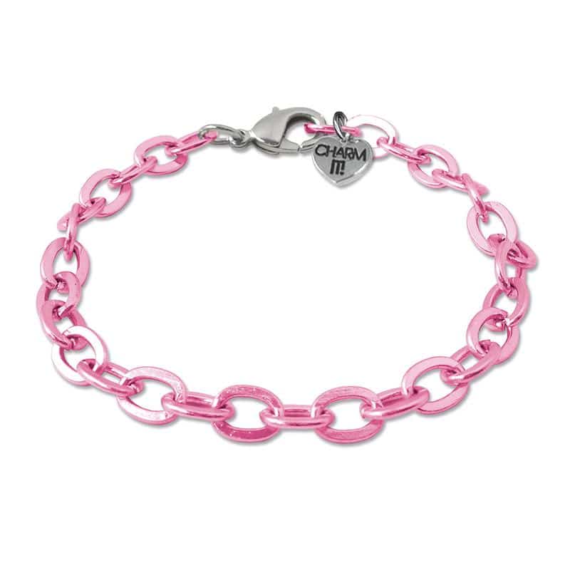 Pink Chain Bracelet by Charm It