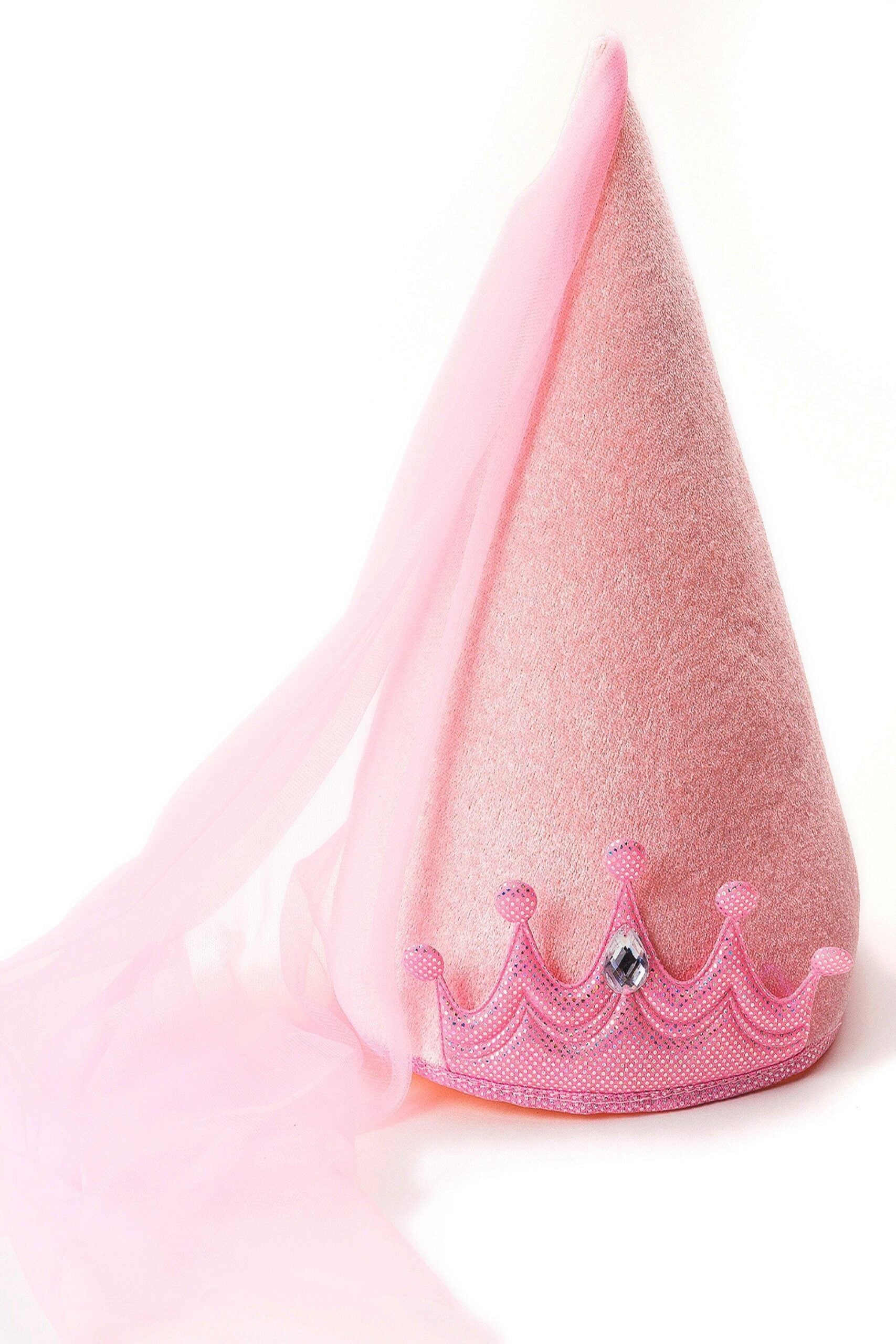 Pink Cone Princess Hat by Little Adventures scaled