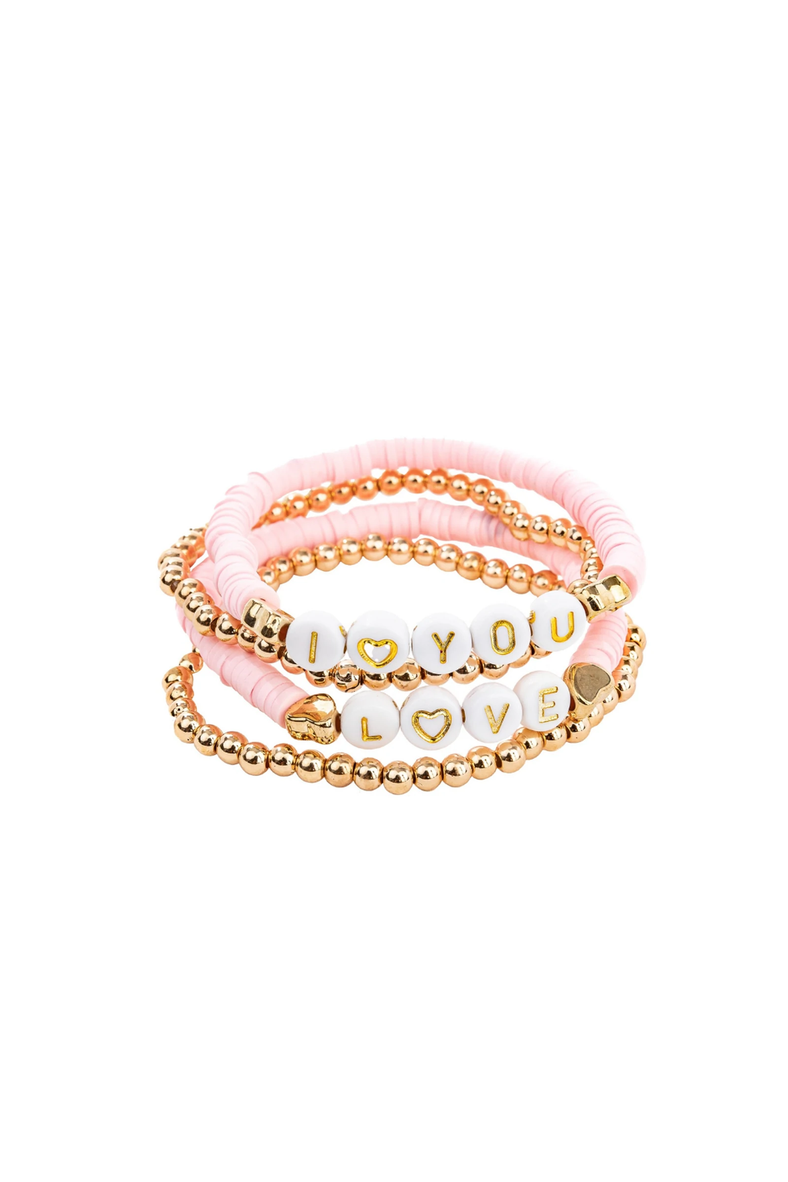 Pink Love Bracelets-by-Great Pretenders