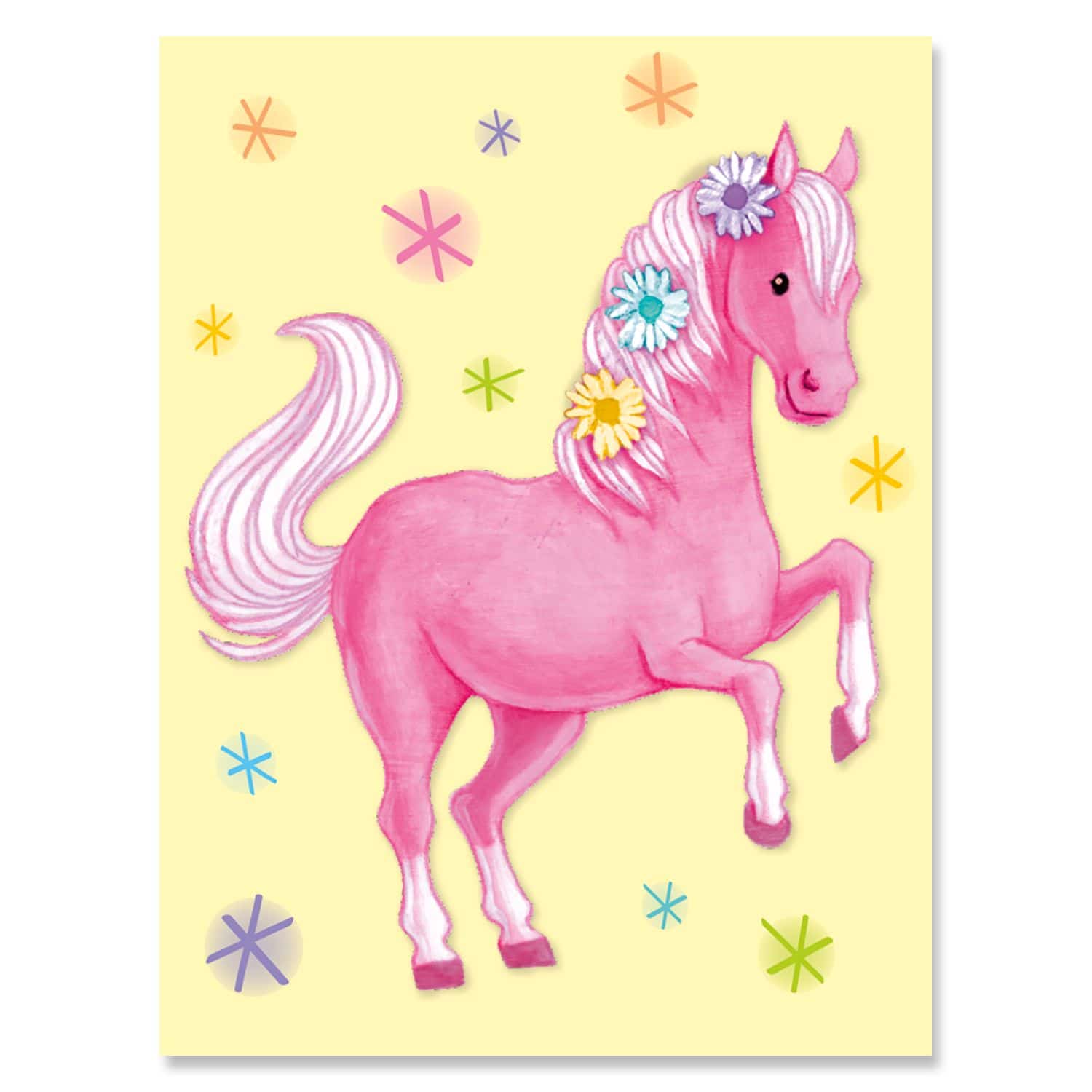 Pink Pony Birthday Enclosure Card by Peaceable Kingdom