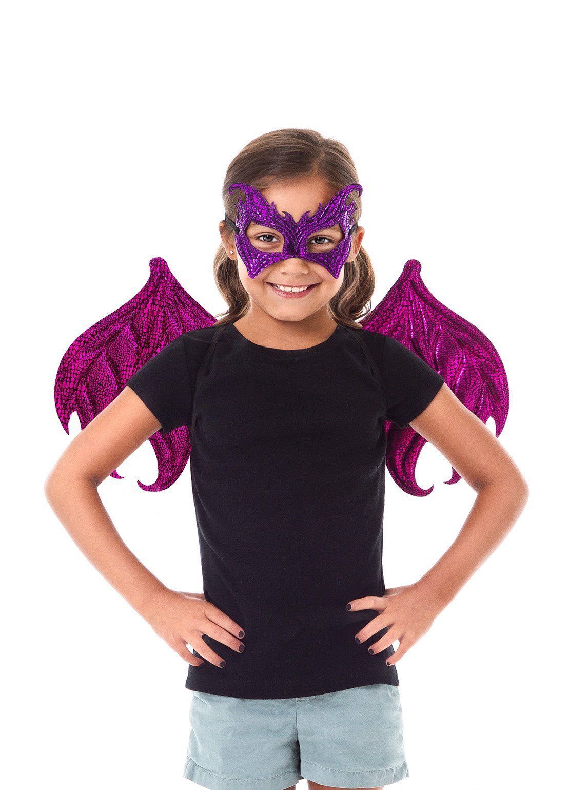 PinkPurple Dragon Wing and Mask Set by Little Adventures