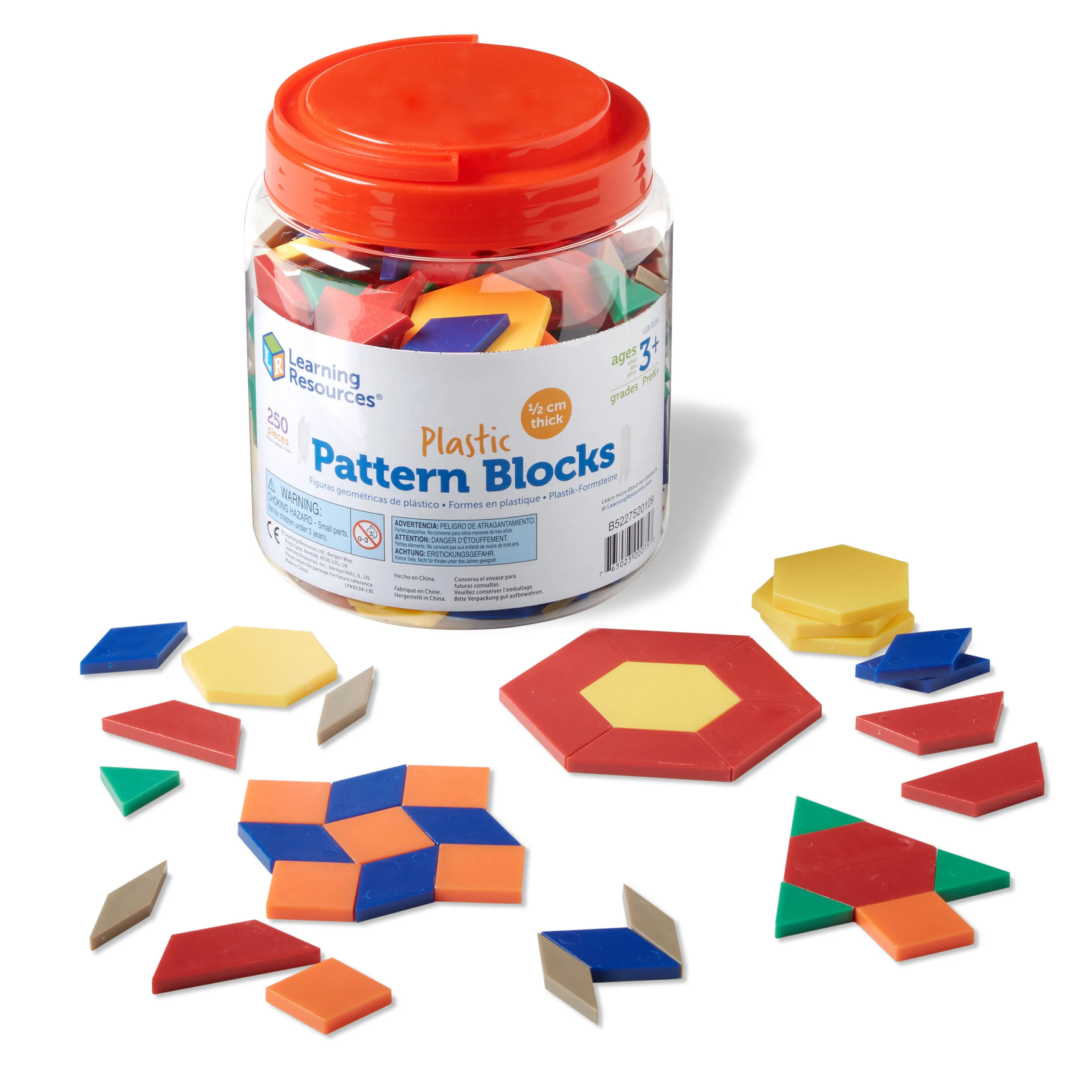 Plastic Pattern Blocks-by-Learning Resources
