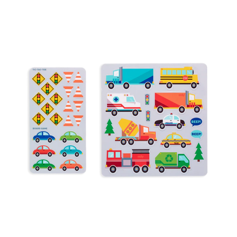 Play Again Working Wheels Reusable Sticker Fun by Ooly 6