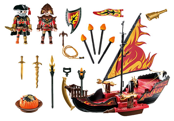 Playmobil Burnham Raiders Fire Ship by Playmobil 1