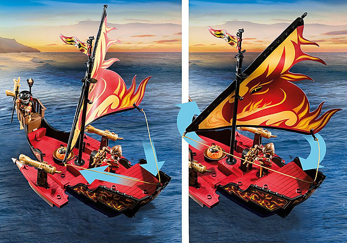 Playmobil Burnham Raiders Fire Ship by Playmobil 2