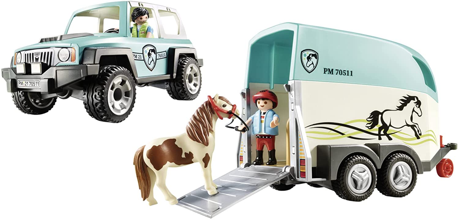 Playmobil Car with Pony Trailer by Playmobil 1