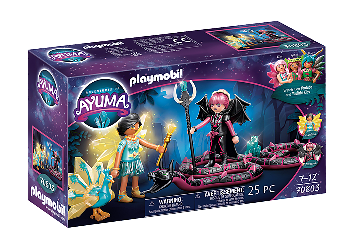 Playmobil Crystal Fairy And Bat Fairy with Soul Animal by Playmobil