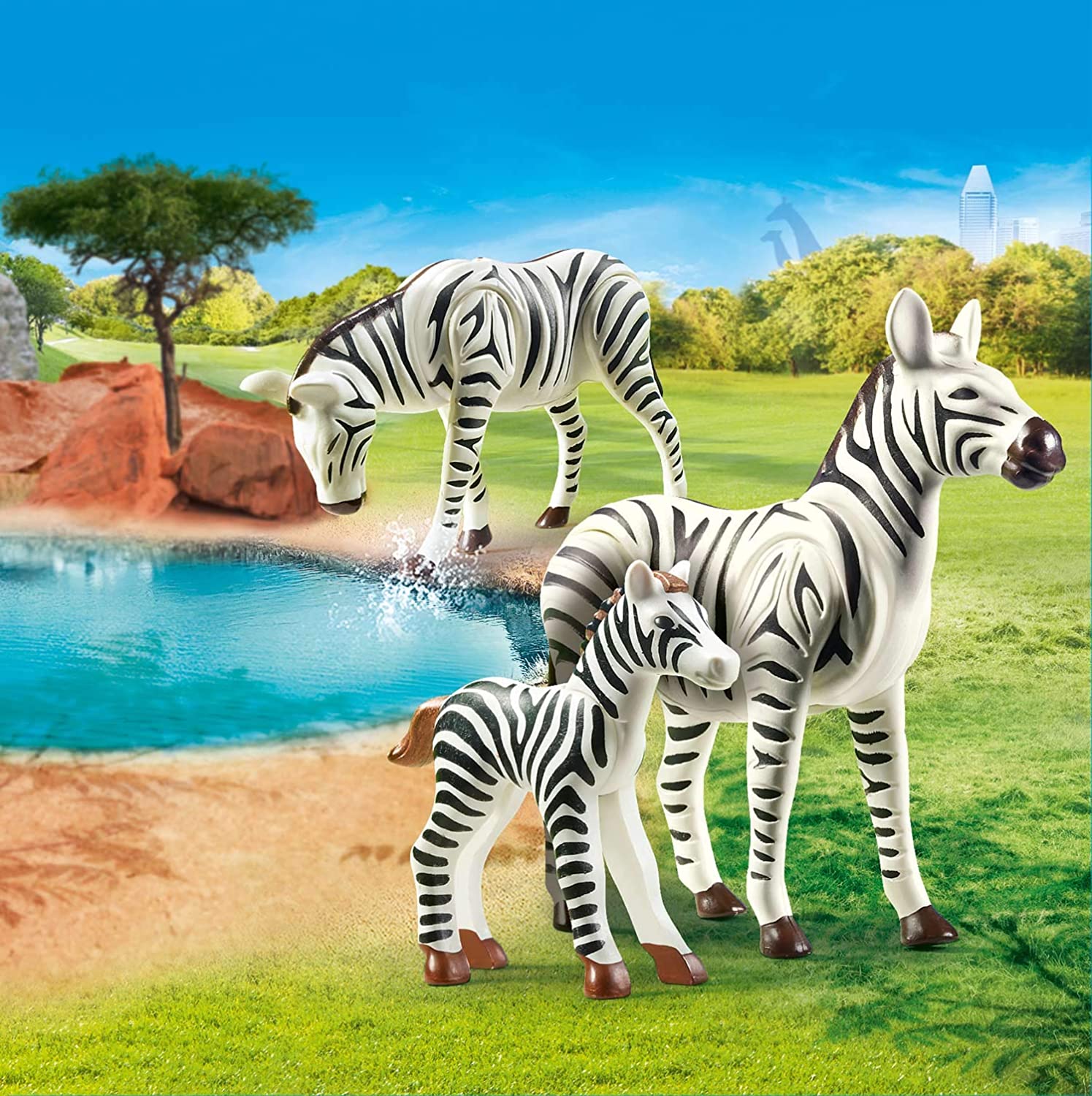 Playmobil Zebras with Foal by Playmobil 1
