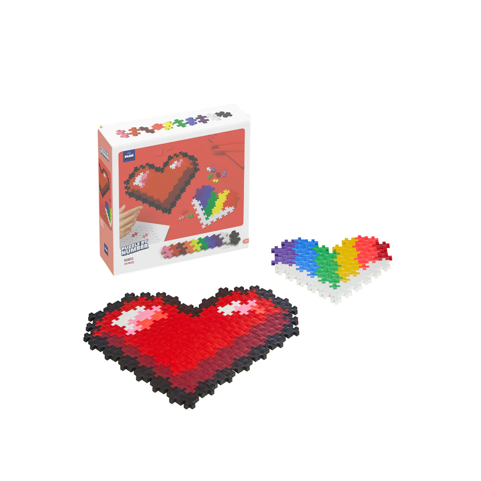 Plus Plus Puzzle by Number Hearts by Plus Plus