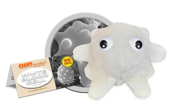 Plush White Blood Cell by Giant Microbes