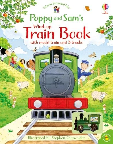 Poppy and Sams Wind Up Train Book by Usborne