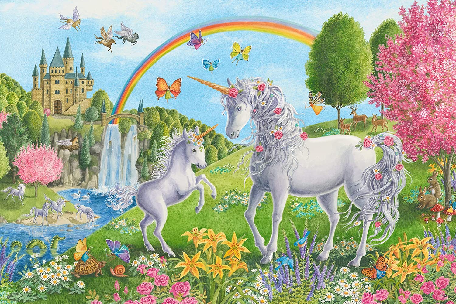 Prancing Unicorns 24pc Floor Puzzle by Ravensburger 1