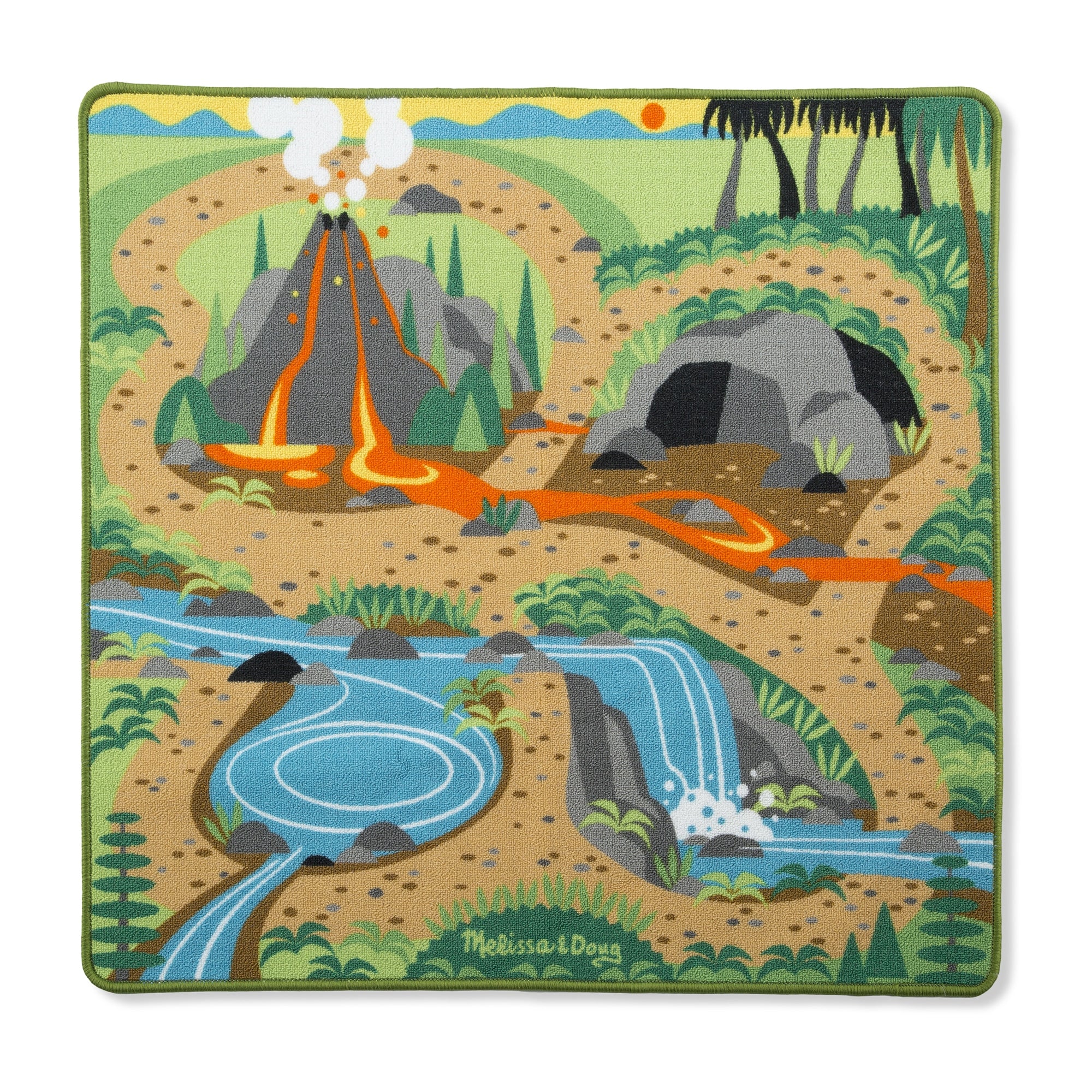 Prehistoric Playground Dinosaur Rug by Melissa Doug