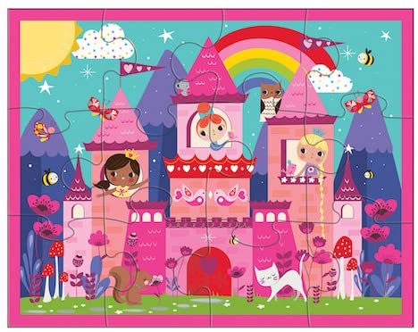 Princess Castle 12 Piece Pouch Puzzle by Mudpuppy 1