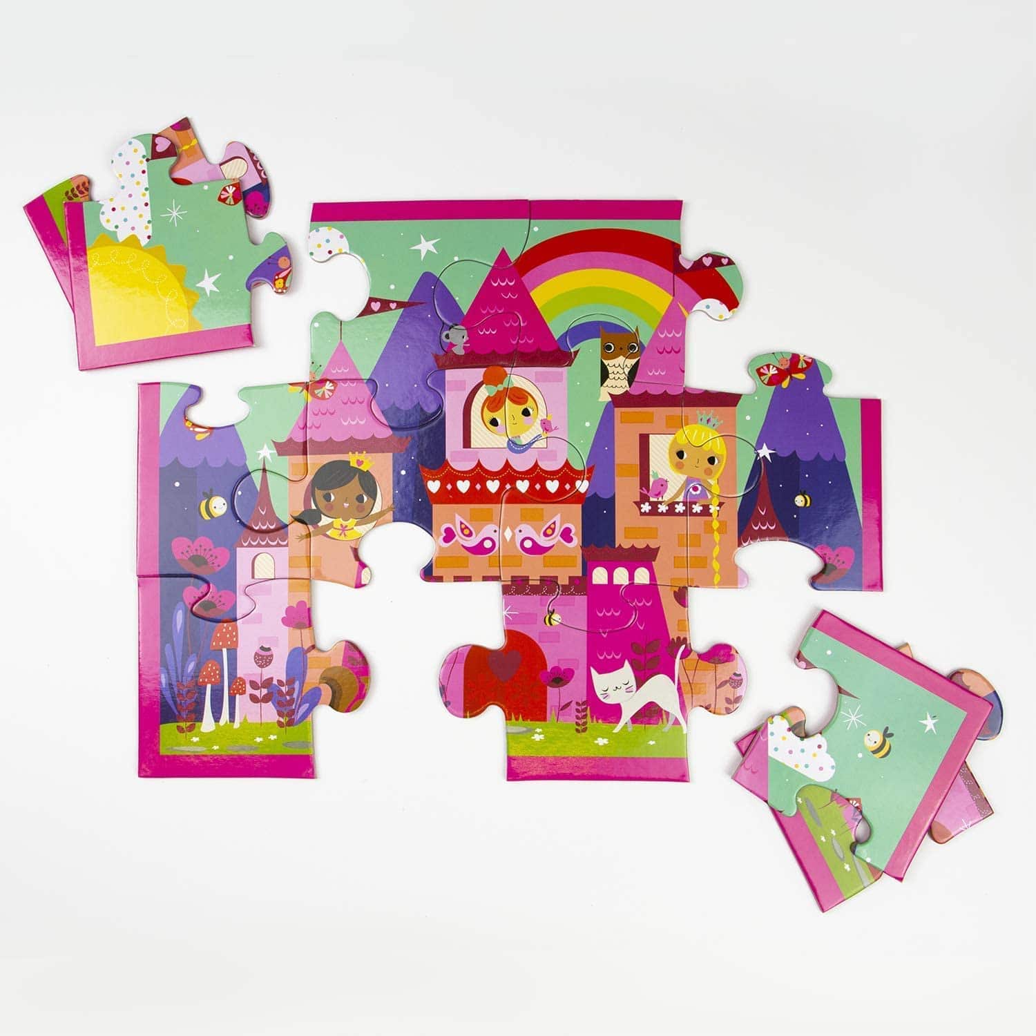 Princess Castle 12 Piece Pouch Puzzle by Mudpuppy 2