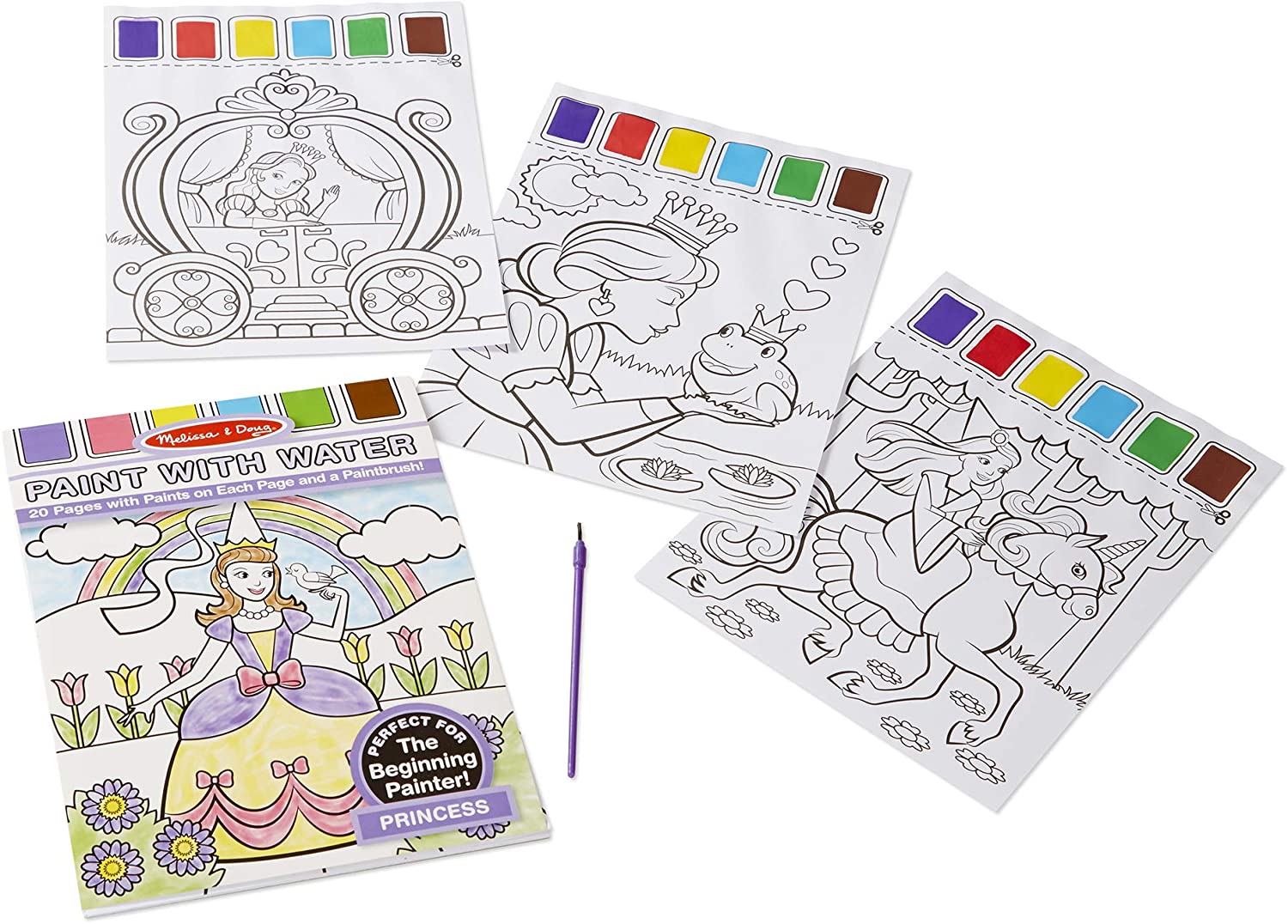 Princess Paint with Water Kids Art Pad by Melissa Doug 3