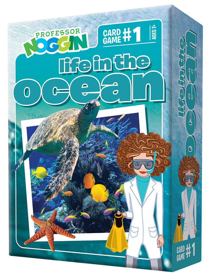 Professor Noggins Life in the Ocean Card Game by Outset Media