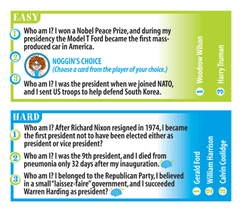 Professor Noggins Presidents of the United States Card Game by Outset Media 1