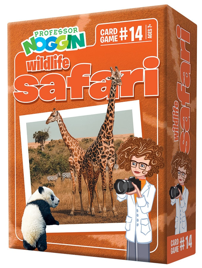 Professor Noggins Wildlife Safari Card Game by Outset Media